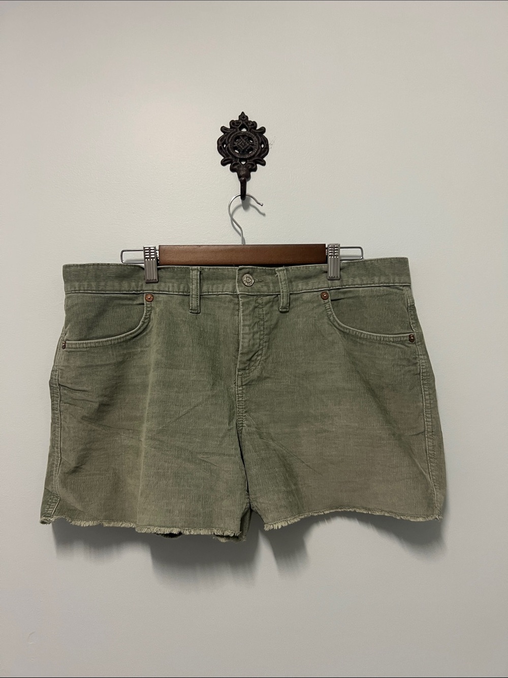 GAP Olive Green Denim Jean Shorts